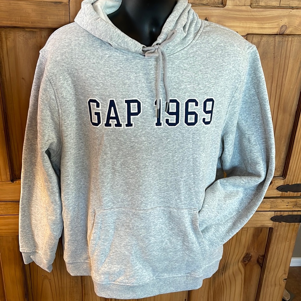 The Gap 1969 Pullover Hoodie Sweatshirt - Gray, Unisex